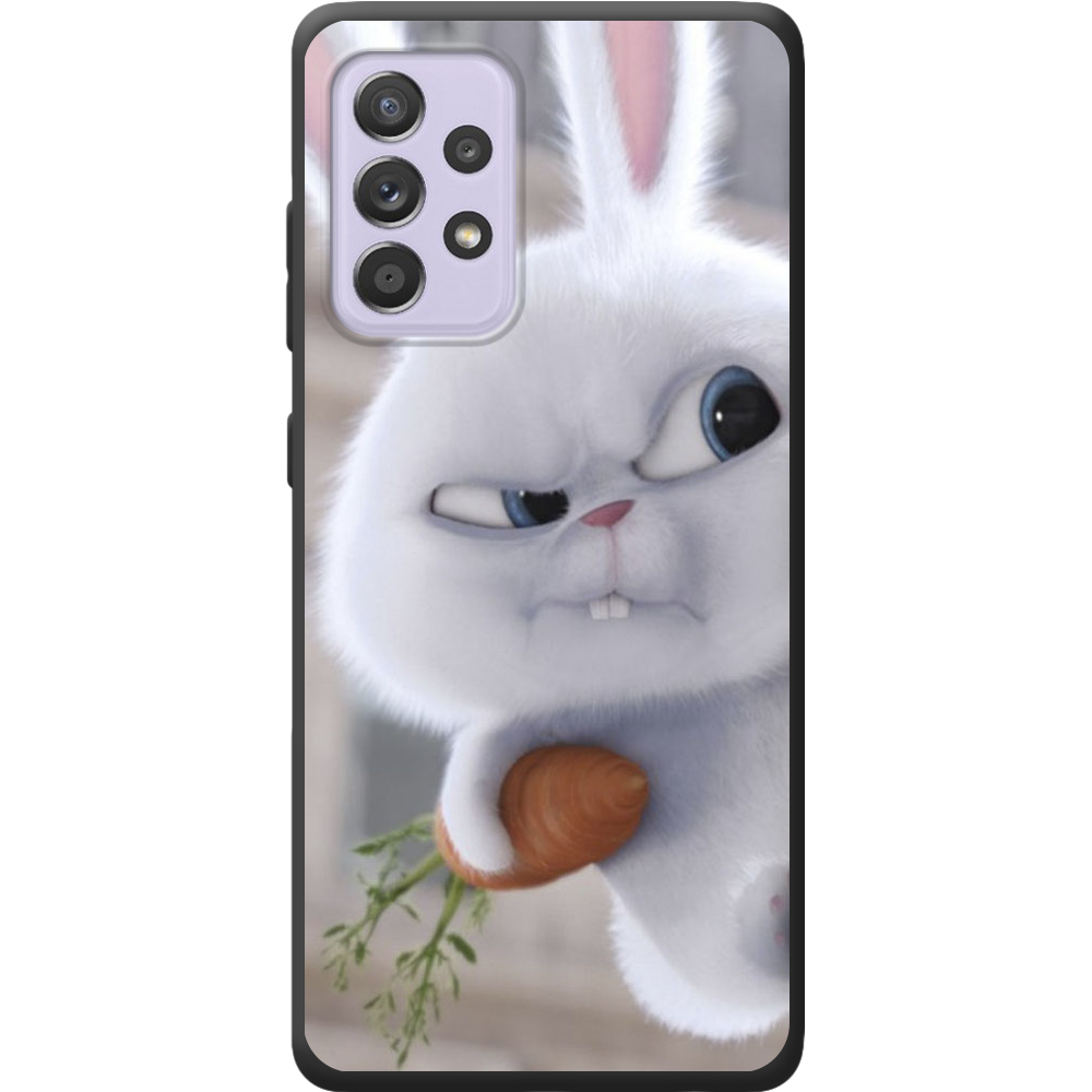 Чохол BoxFace Samsung A525 Galaxy A52 Rabbit Snowball Чорний силікон (42075-up1116-42097)