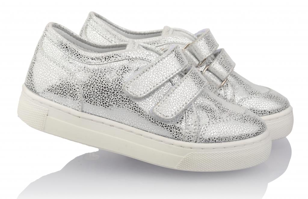 Кроссовки для девочек 804 р. 22 Серебристый