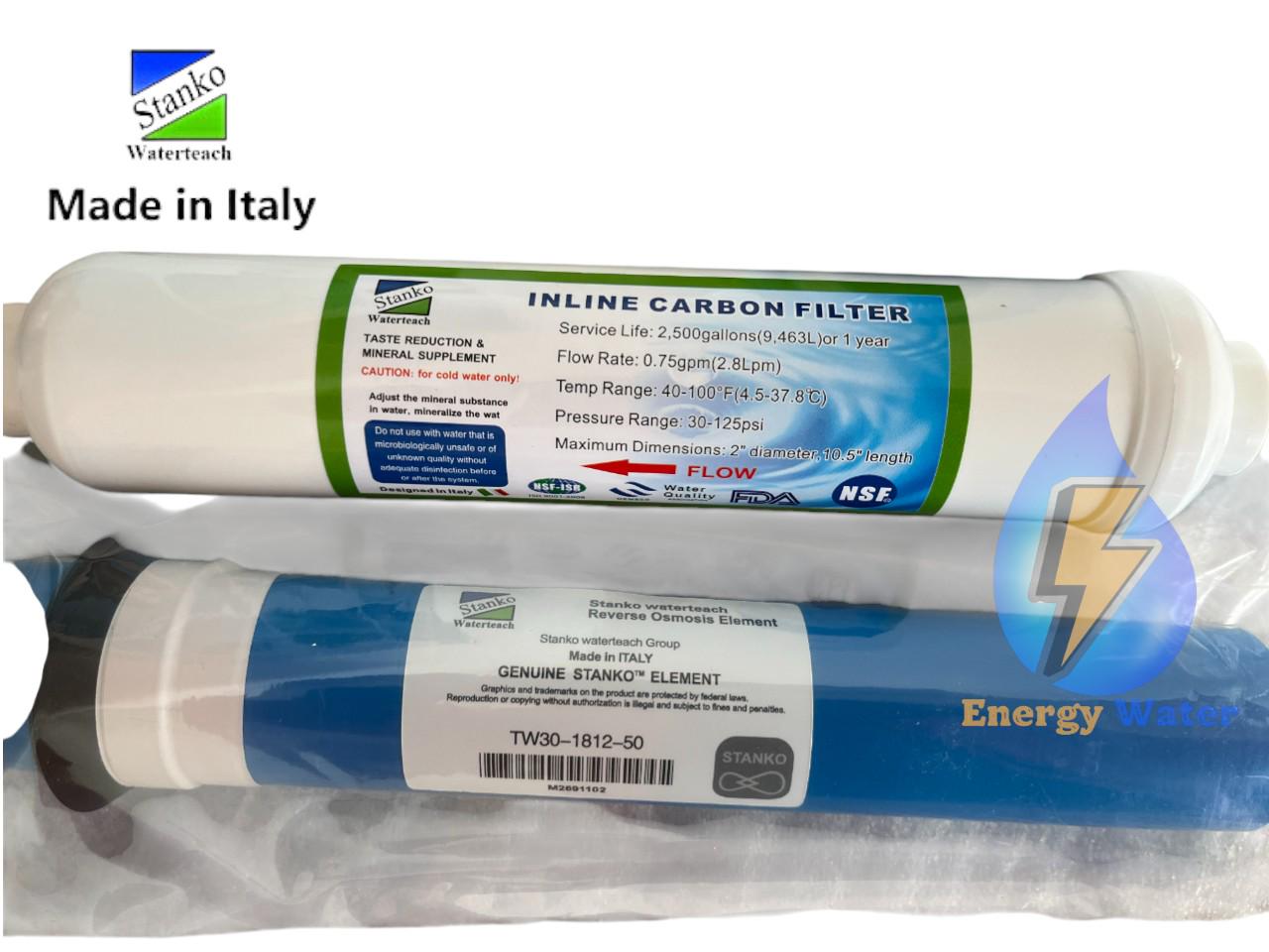 Комплект картриджів мембрана 1812-50 вугільний постфільтр для фільтра зворотного осмосу 5 шт. - фото 3 Комплект картриджів мембрана 1812-50 вугільний постфільтр для фільтра зворотного осмосу 5 шт. - фото 3