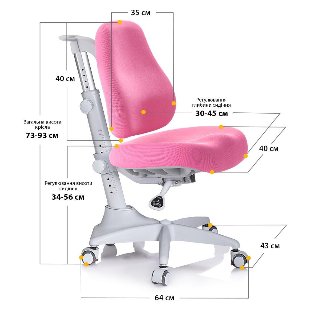 Дитяче крісло Mealux Match base Рожевий (Y-528 KP) - фото 4