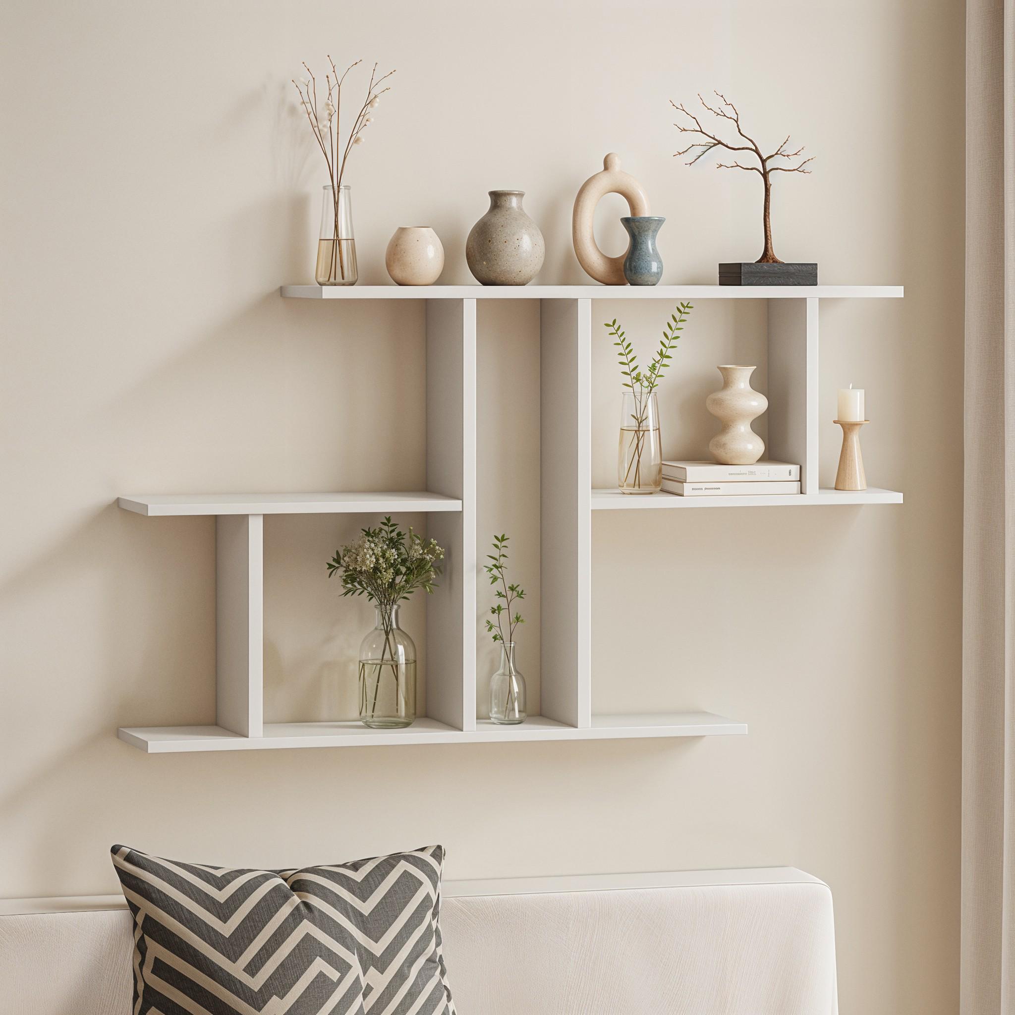 Полка настенная FT-8 1048х180х600 мм Белый