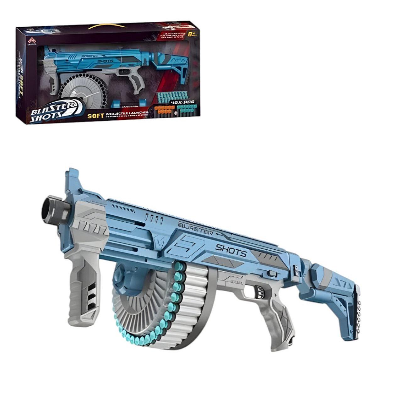 Бластер Blaster Shots Голубой (139871) - фото 3 Бластер Blaster Shots Голубой (139871) - фото 3