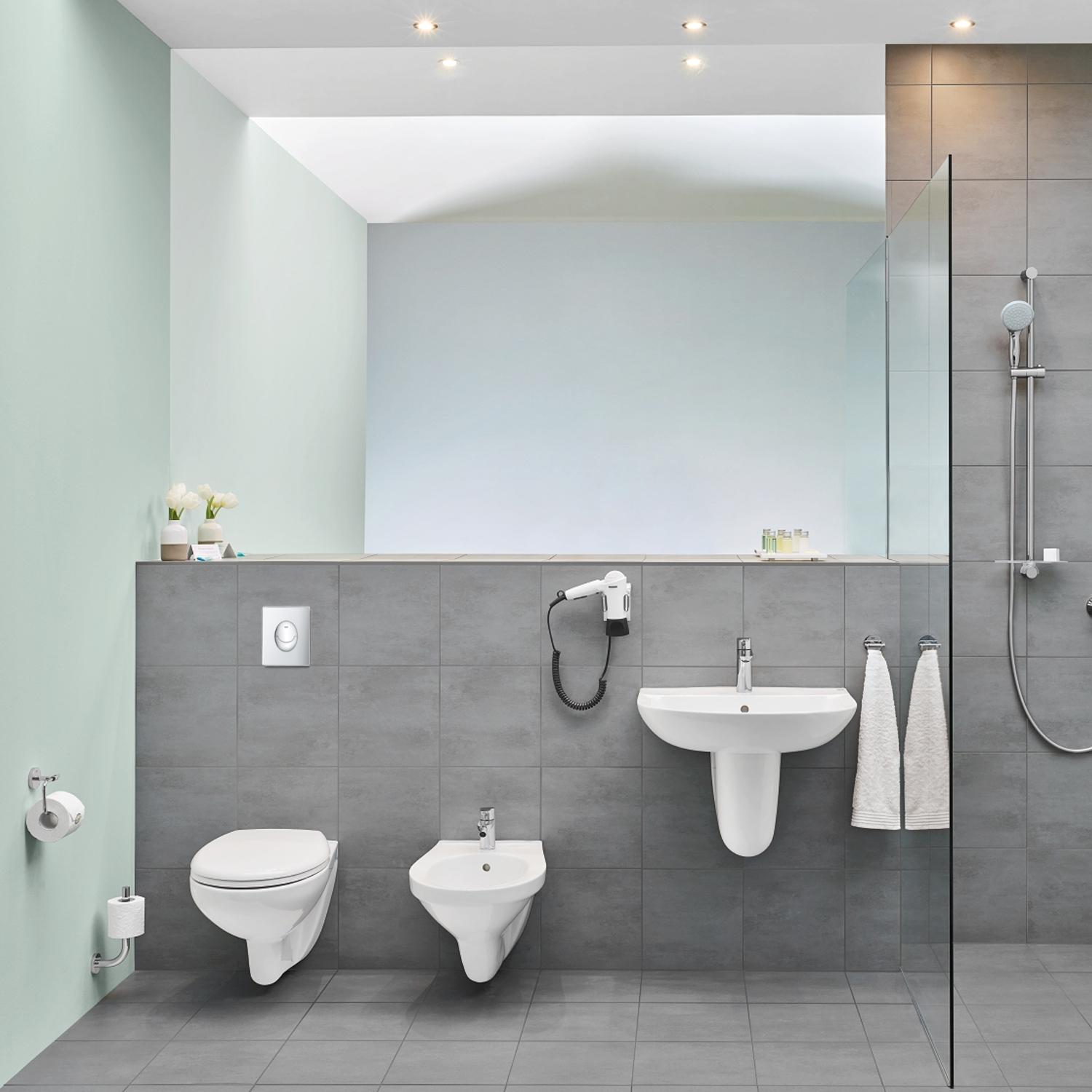 Комплект инсталляции Grohe Solido Start UA38971964A CV032251 с унитазом кнопка Хром (175425) - фото 6