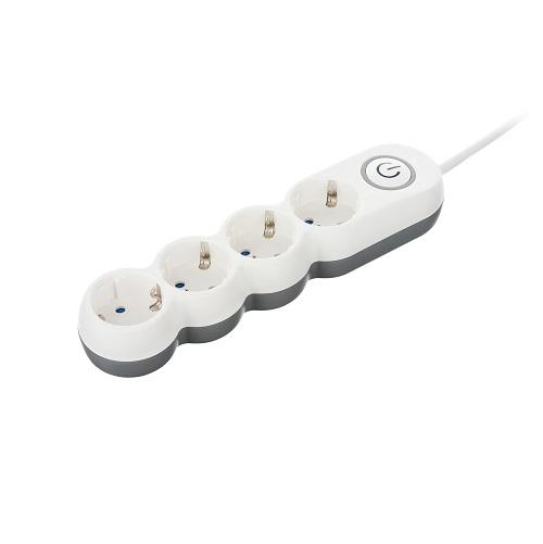 Мережевий подовжувач 2E 2E-U04VESM3W Plus з вимикачем 3 м White (583477) - фото 2 Мережевий подовжувач 2E 2E-U04VESM3W Plus з вимикачем 3 м White (583477) - фото 2