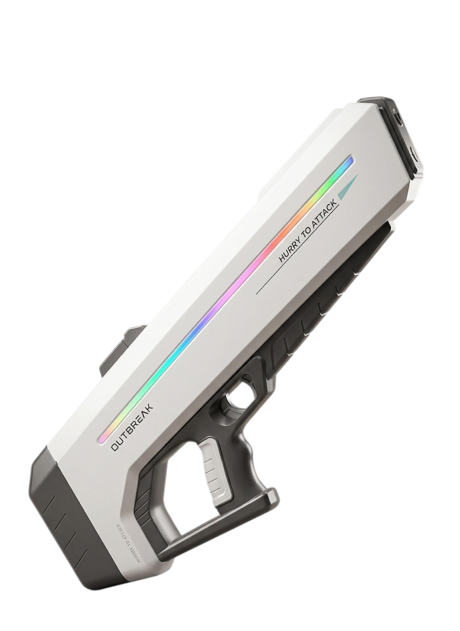 Водяний пістолет електричний OUTBREAK з автоматичним насосом Сіро-білий (34138315)