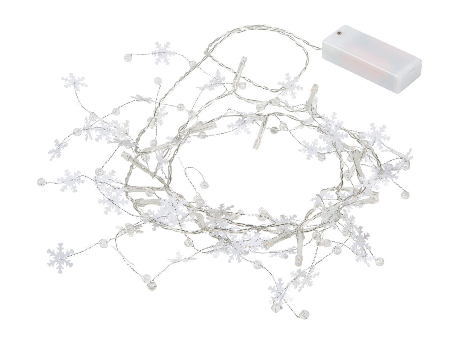 Гірлянда LED зі сніжинками Livarno Home 20 LED з таймером 1,7 м (P1-00218) - фото 2 Гірлянда LED зі сніжинками Livarno Home 20 LED з таймером 1,7 м (P1-00218) - фото 2