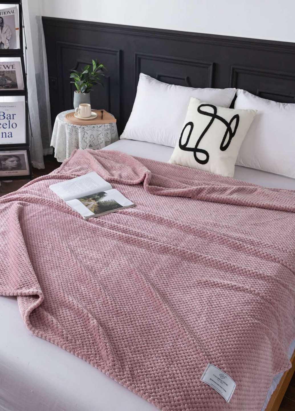 Покрывало велюровое однотонное 200х180 см (108420-6)