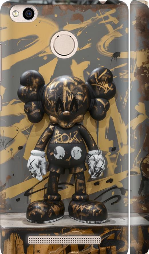 Чехол на Xiaomi Redmi 3x Bronze kaws (6097m-441-42517)