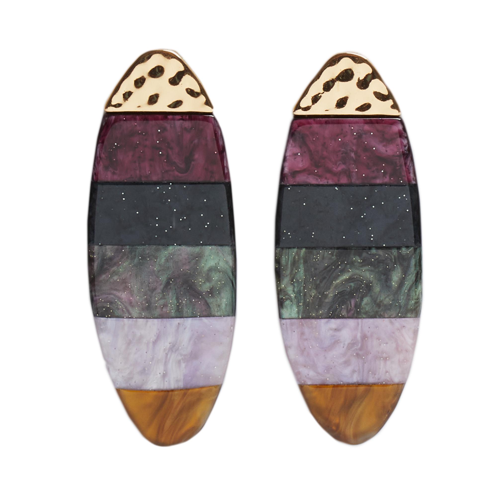 Женские серьги Parfois 191106 ONE Фиолетовый