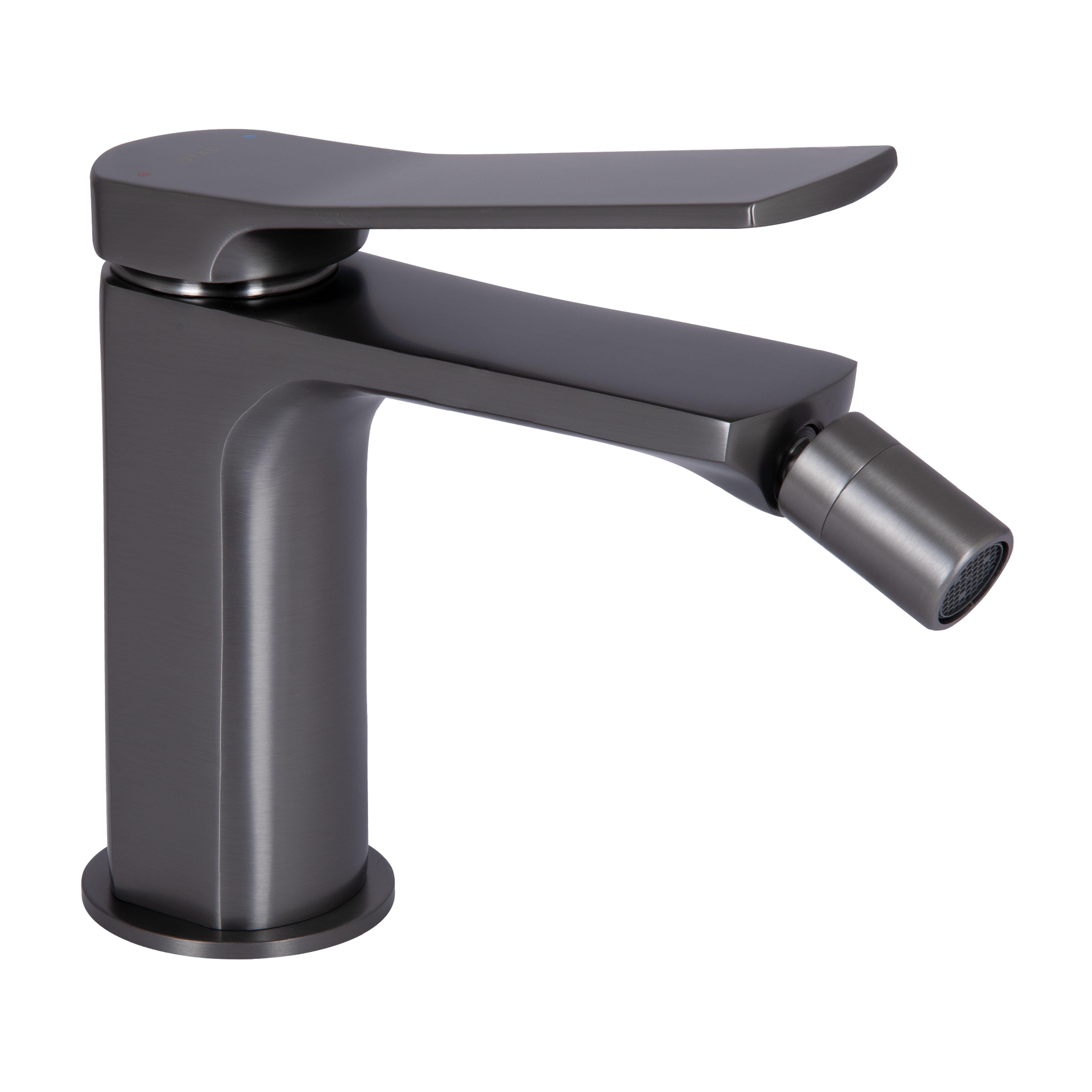 Смеситель для биде Qtap Slavonice Gunmetal Black PVD (QTSLA255GMB45923)