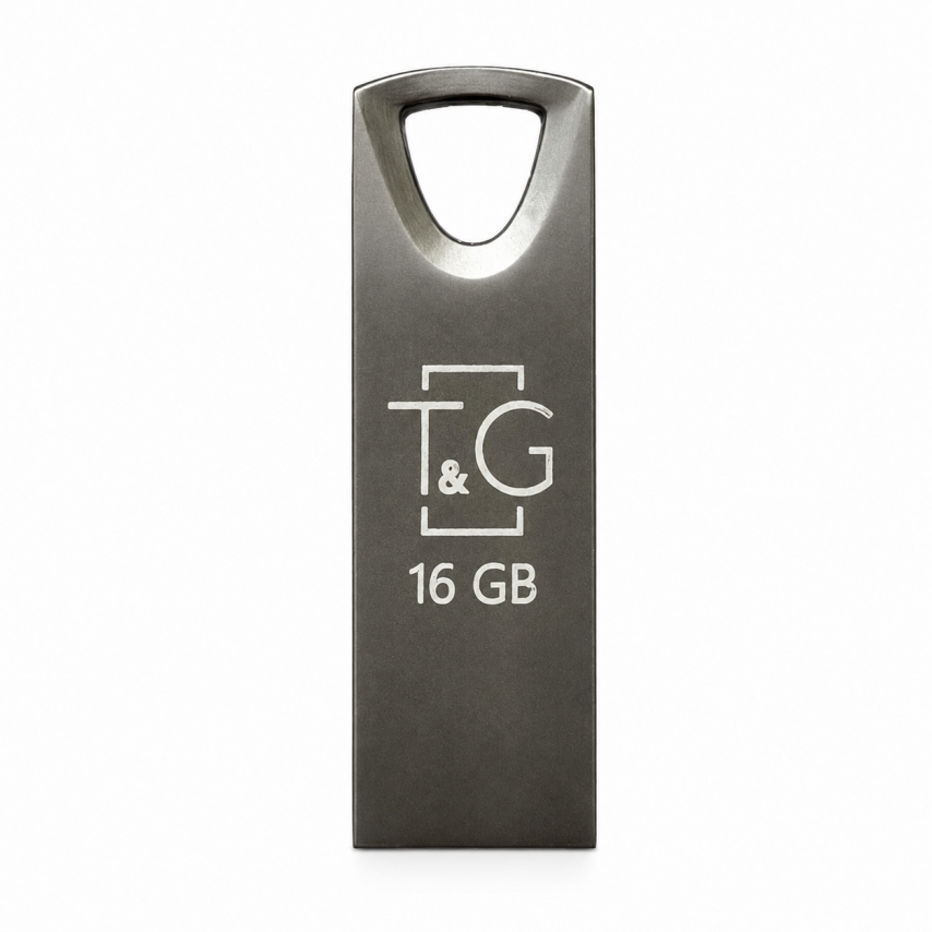 Флэш-память USB T&G Metal 16GB USB 2.0 Black (117)