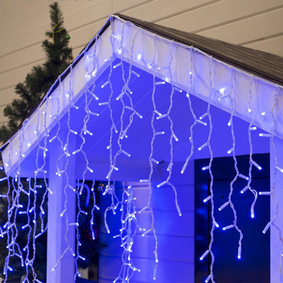 Гирлянда светодиодная Бахрома 3х0,5 м с переходником Синий (ULT-5394726)