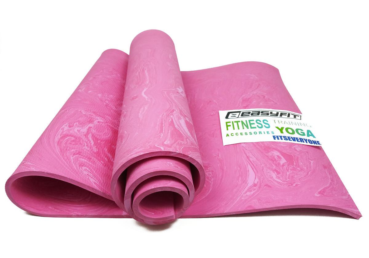Килимок для йоги та фітнесу EasyFit PER Premium Mat з чохлом 8 мм Рожевий (EF-1930s-1-P) - фото 2 Килимок для йоги та фітнесу EasyFit PER Premium Mat з чохлом 8 мм Рожевий (EF-1930s-1-P) - фото 2