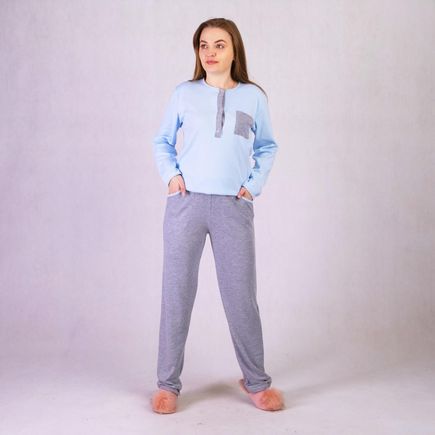 Пижама женская GO-IN TN2-2053 р. 48-50 Серо-голубой