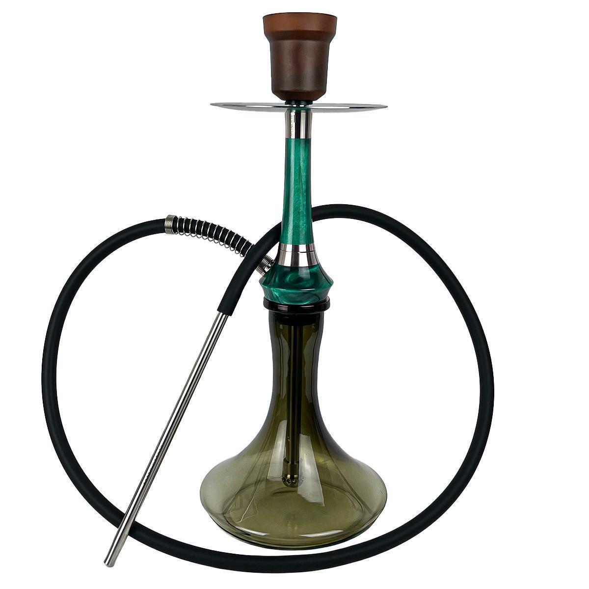 Кальян Totem Hookah Monolit Optima Emerald Green Craft Brown