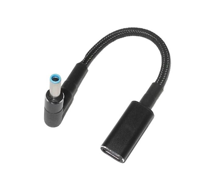 Перехідник для живлення ноутбуків HP USB Type-C на DC 4530 Чорний (OT33)