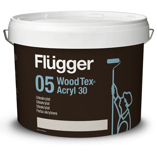 Краска для древесины финишная Flugger 05 Wood Tex Acryl 30 Paint 10 л (335-2718-3125)
