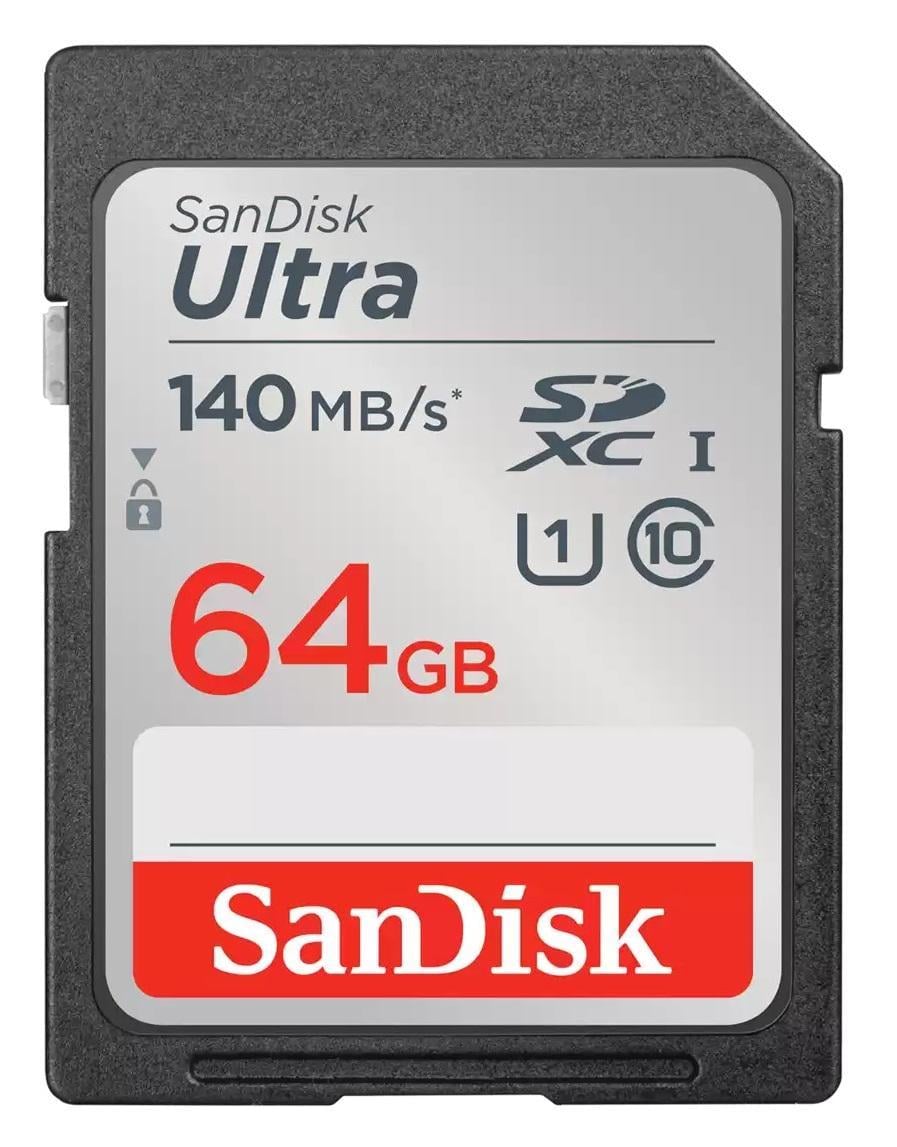 Карта памяти SanDisk SD Ultra 64 Гб (C10/UHS-I/U1/V10)