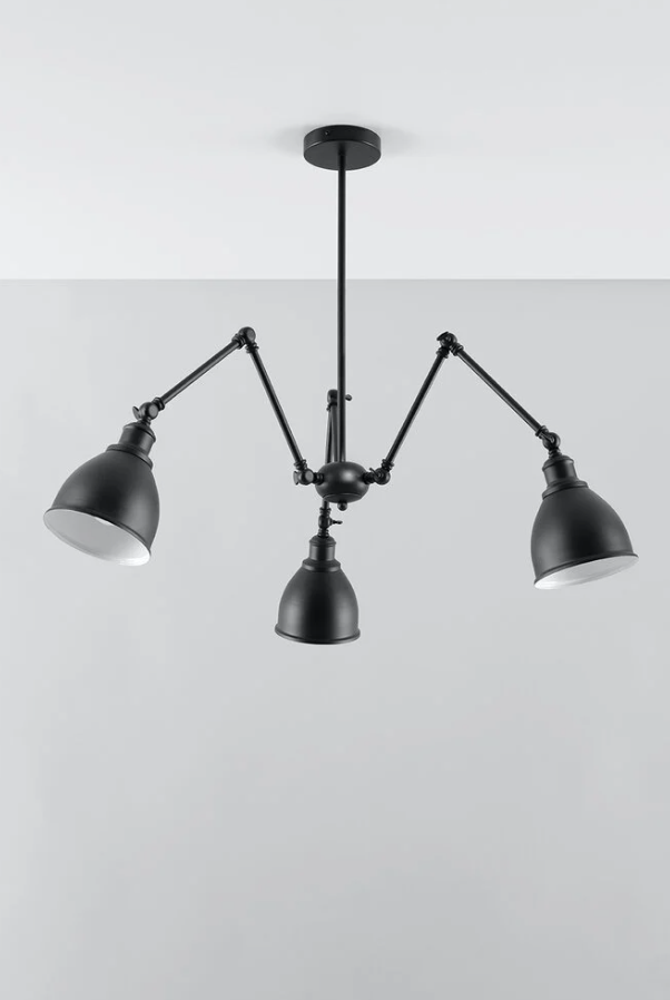 Люстра SOLLUX LIGHTING Stark Shade 3 Черный (sl.0614) - фото 5