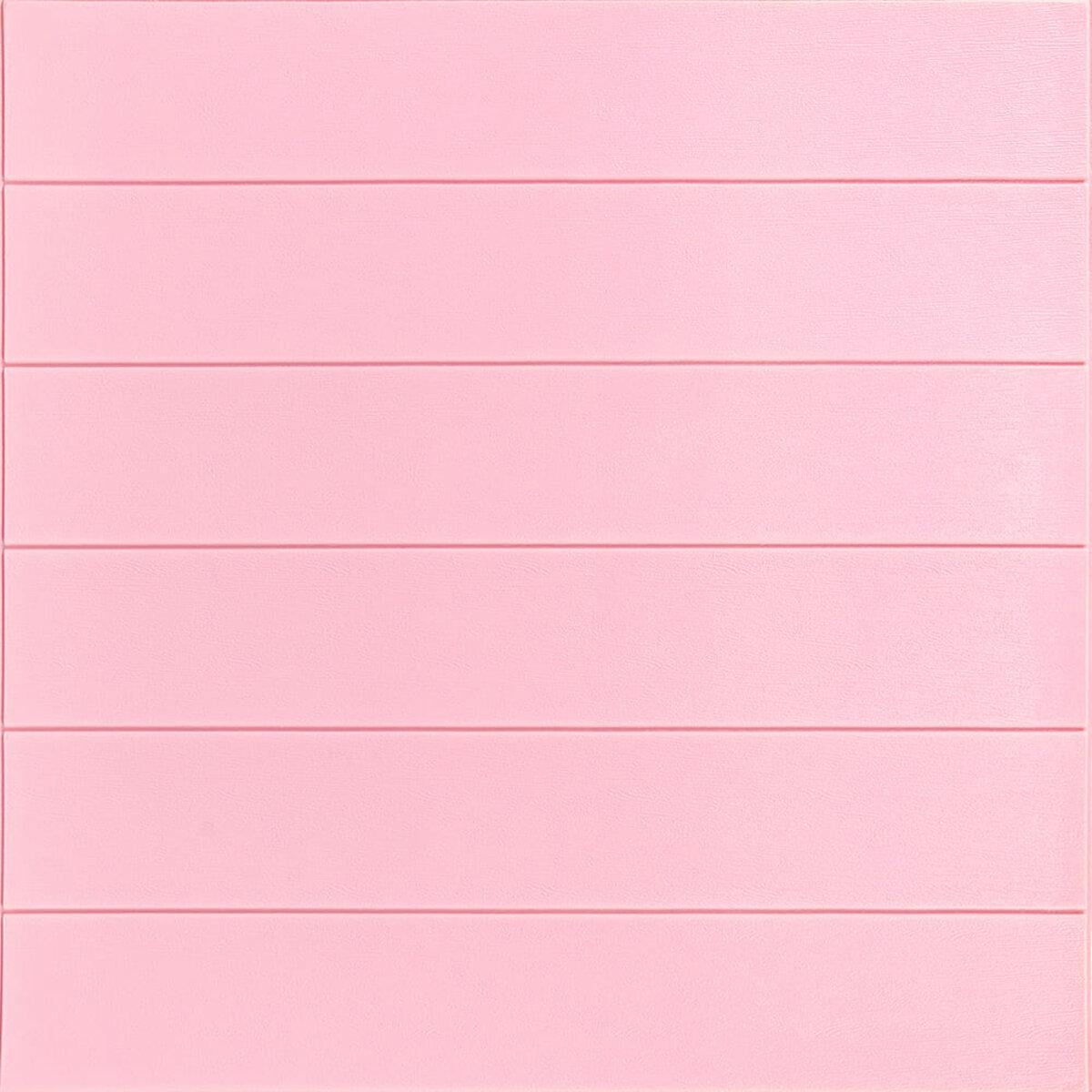 Панель самоклеящаяся 3D дерево 379 700x700x4 мм Розовый (SW-00001384)