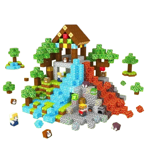 Конструктор магнітний Minecraft Пошук скарбів 100 шт. (2738125164) - фото 7