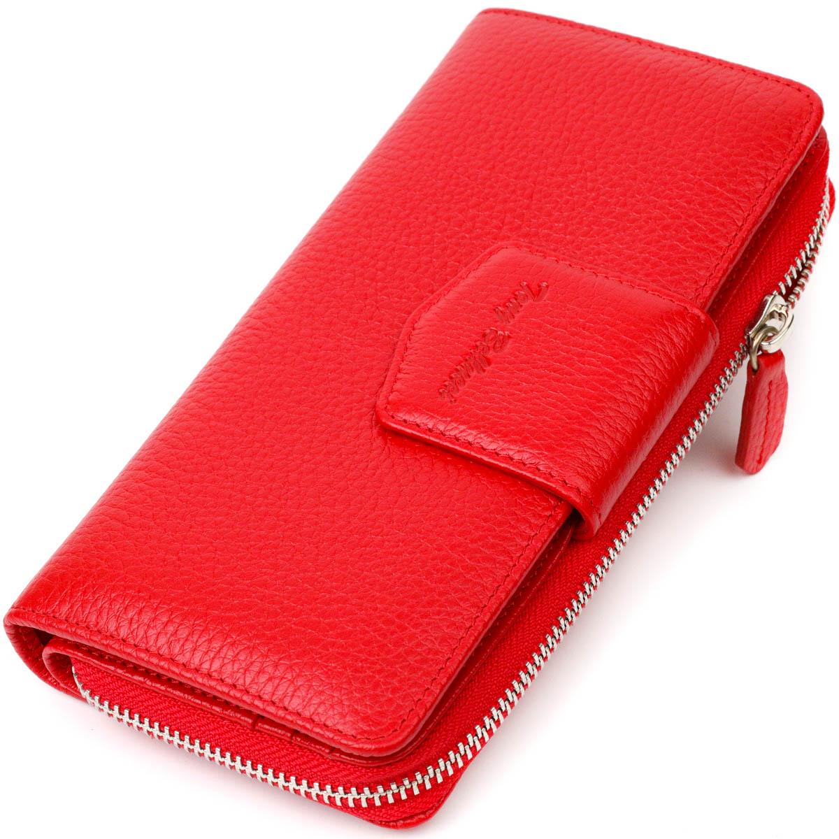 Кошелек женский Tony Bellucci Wallet 21956 из натуральной кожи Красный (56157)