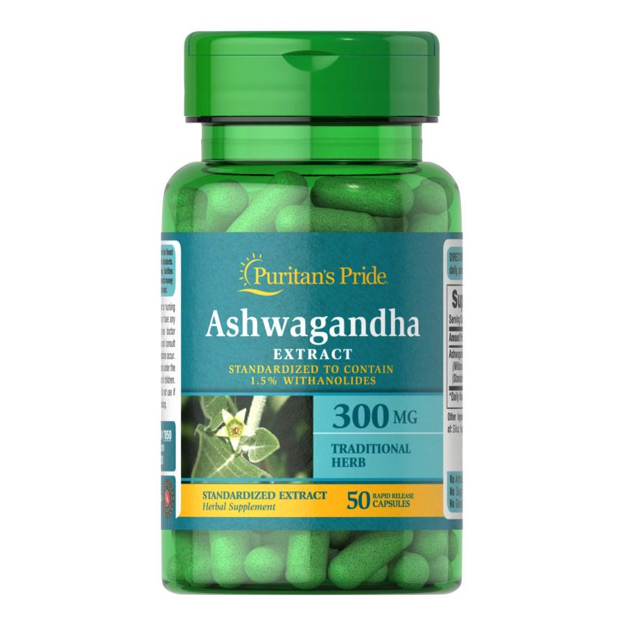Натуральная добавка Puritan's Pride Ashwagandha Standardized Extract 300 мг 50 капс. (8846)