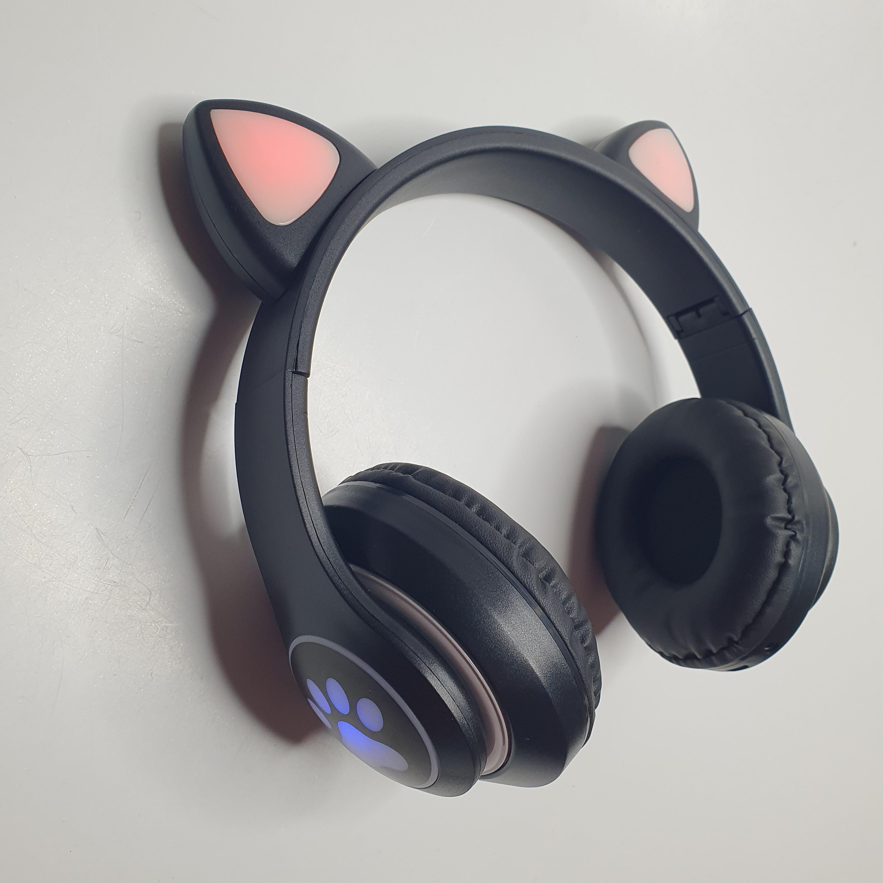 Навушники CAT STN-28 Bluetooth з котячими вушками Чорний - фото 10