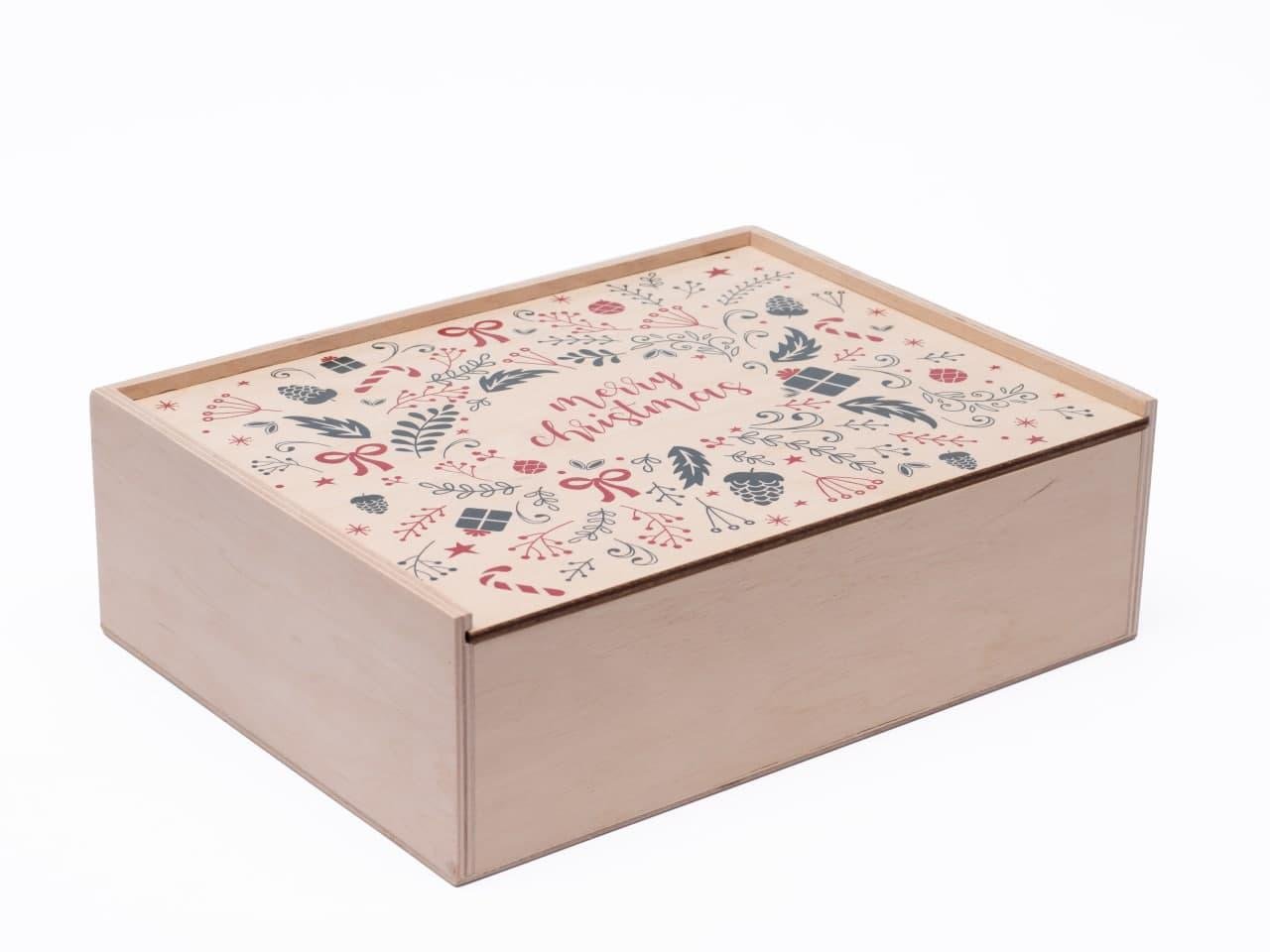 Подарункова коробка Зробив Тато Merry Christmas нефарбована (BOX2201) - фото 2 Подарункова коробка Зробив Тато Merry Christmas нефарбована (BOX2201) - фото 2