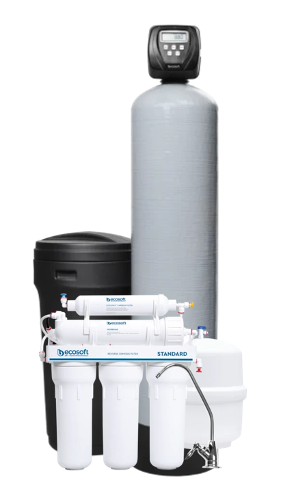 Комплексная очистка воды для обезжелезивания и умягчения Ecosoft FK1054CIMIXA с осмосом MO550ECOSTD (FK1054CIMIXA+MO550ECOSTD)