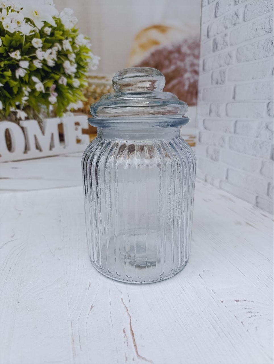 Банка для сипучих продуктів S&T скляна 1,15 л Прозорий (7088-14)