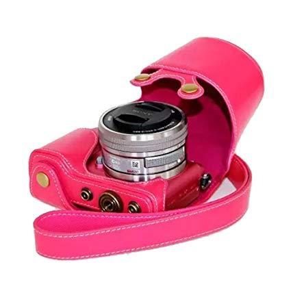 Защитный футляр для фотоаппаратов Sony NEX-3N/NEX-5/NEX-5C/A5000/A5100 Розовый (10840477)