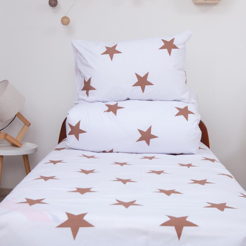 Комплект постільної білизни дитячий ТЕП Soft Dreams Зірки наволочки 50х70 см Какао (18856) - фото 6 Комплект постільної білизни дитячий ТЕП Soft Dreams Зірки наволочки 50х70 см Какао (18856) - фото 6