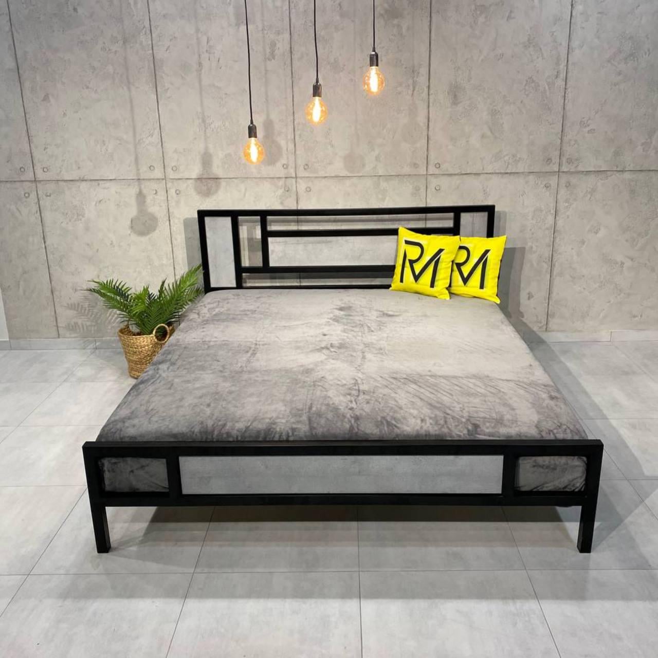 Кровать металлическая в стиле Loft ADEL двуспальная 180х200 см (000083202) Кровать металлическая в стиле Loft ADEL двуспальная 180х200 см (000083202)