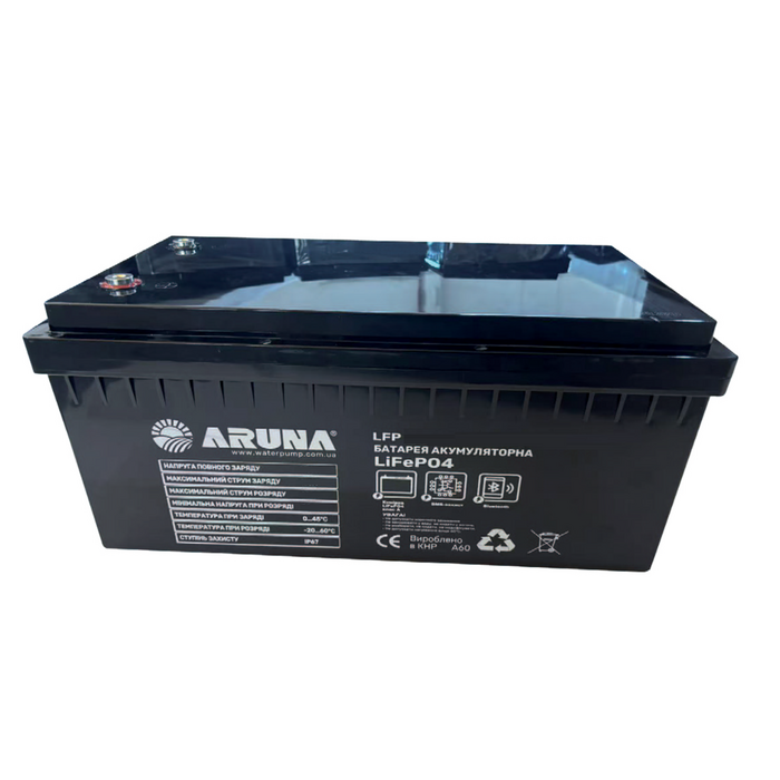 Аккумуляторная литий-железо-фосфатная батарея Aruna LFP 100-25,6B 2560Wh 100Ah BMS (7557AR02)