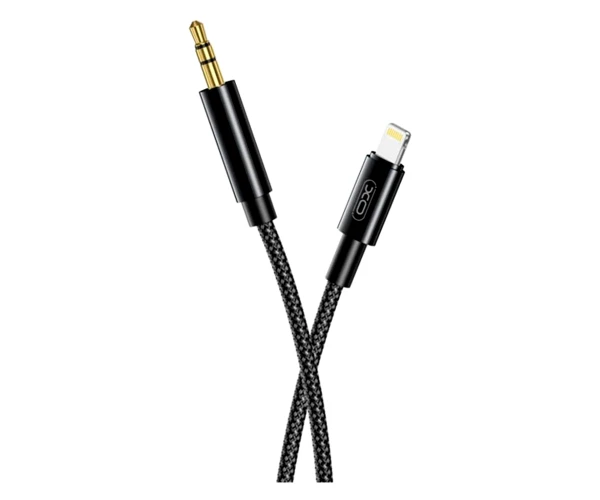 Переходник Xo NBR211A Jack 3,5 мм plug to Lightning 1 м Black
