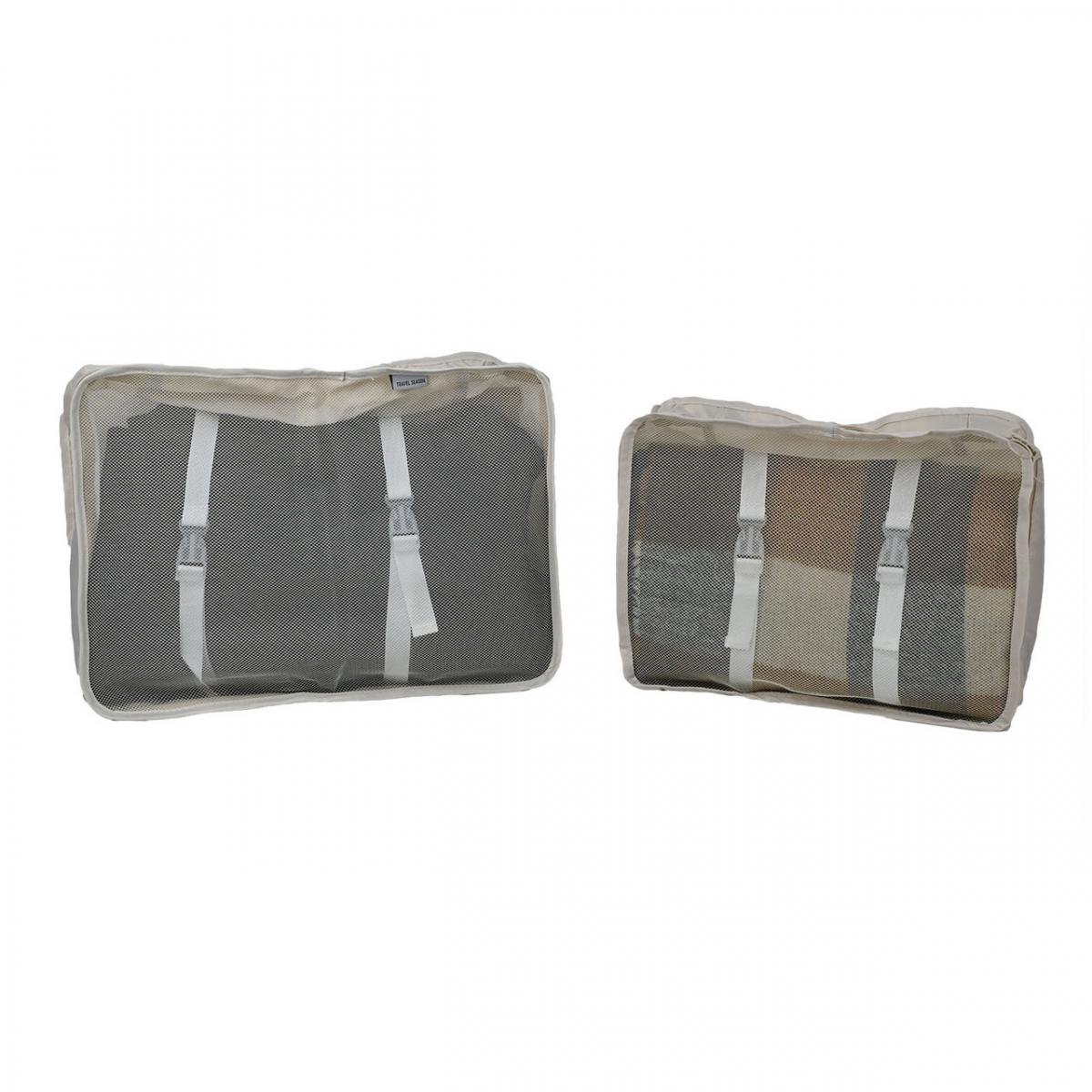 Набір дорожніх органайзерів 9в1 з нейлону для валізи та дому Бежевий (КДО-40-66) - фото 5