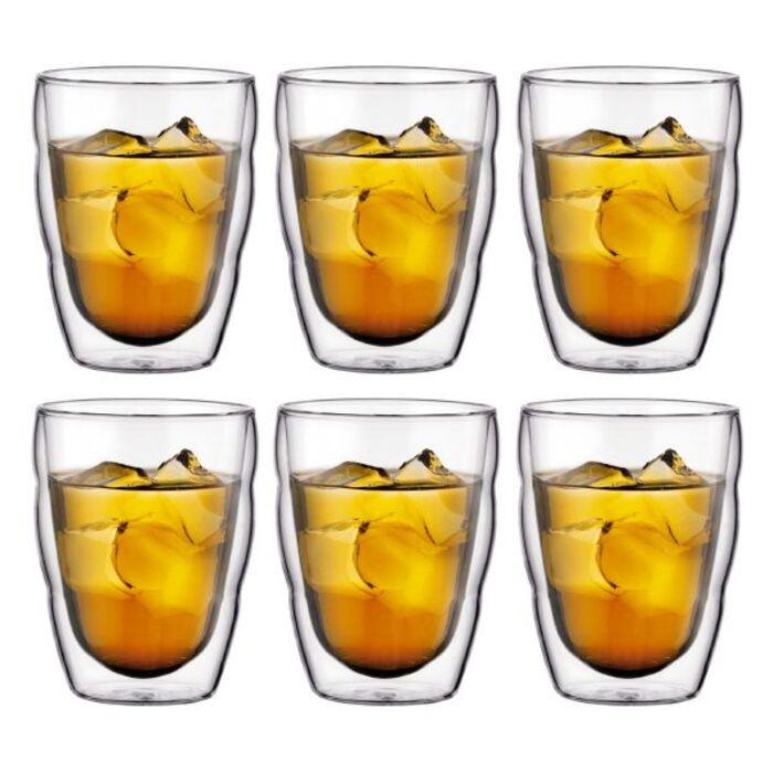 Набор чашек для кофе Bodum Pilatus боросиликатное стекло 6 пр. 250 мл (2540507) Набор чашек для кофе Bodum Pilatus боросиликатное стекло 6 пр. 250 мл (2540507)