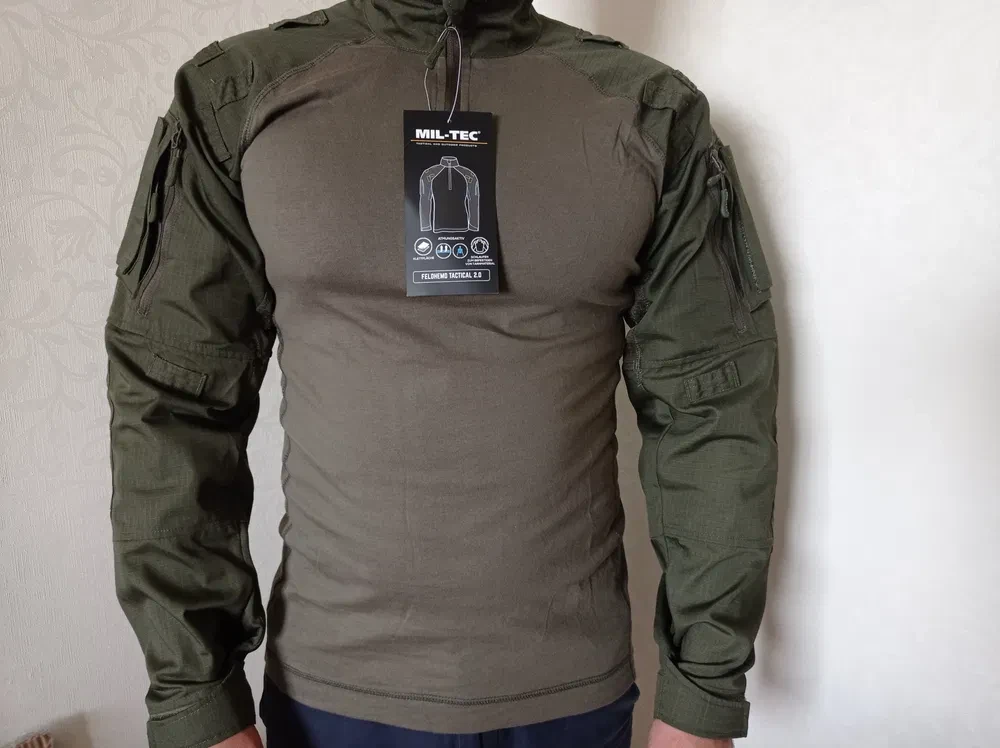 Рубашка Mil-Tec Feldhemd Tactical 2.0 3XL Olive (10921101-907-3XL) - фото 3