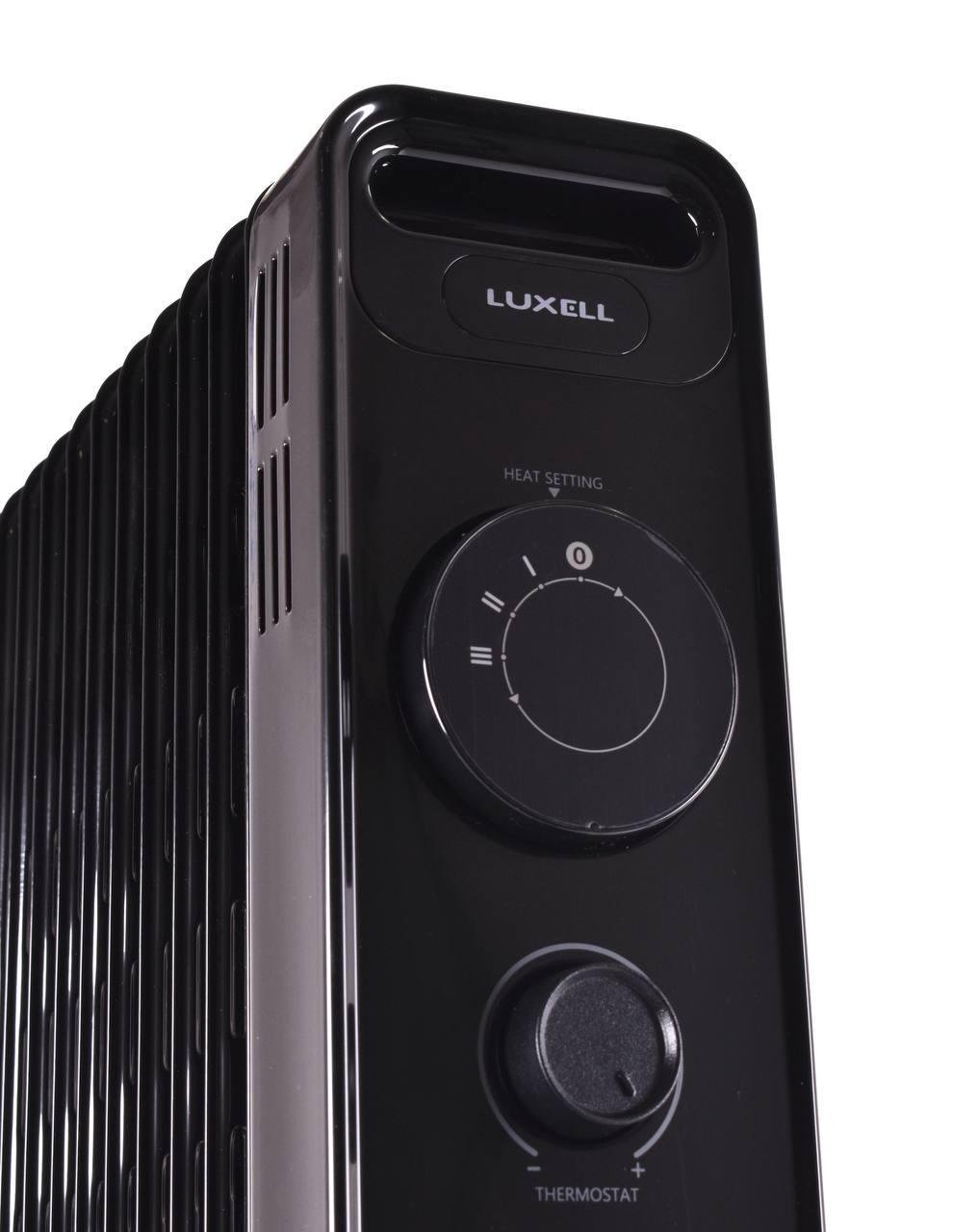 Радиатор-обогреватель напольный Luxell LUX-1230S электрический масляный 2300 Вт 11 секций Black - фото 5