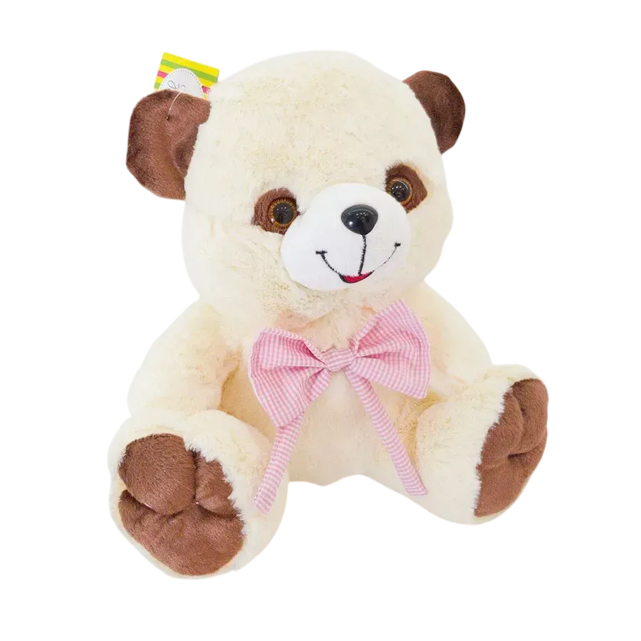 Мягкая игрушка Медведь Тимка маленький из искусственной меха 26 см Молочный (150-98-ZL4192)