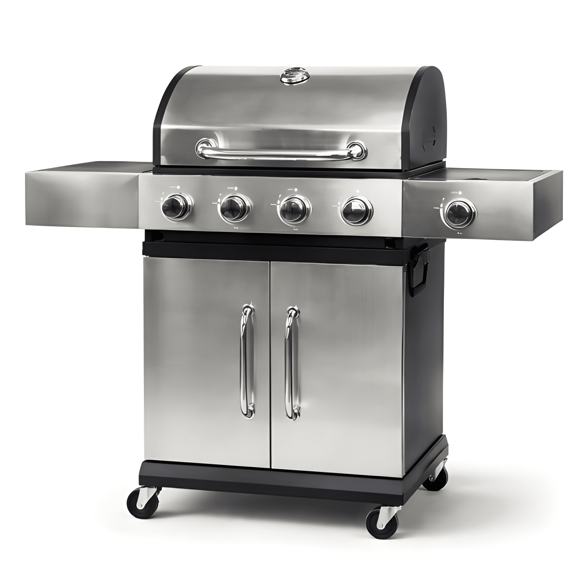 Гриль газовый BBQ Meeting BBQ5368 с редуктором 4+1 конфорки 13 кВт 2 чугунные решетки