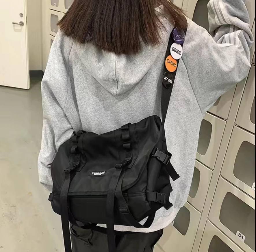 Сумка с ремешками с ремешками в японском стиле Черный (2536476) - фото 4