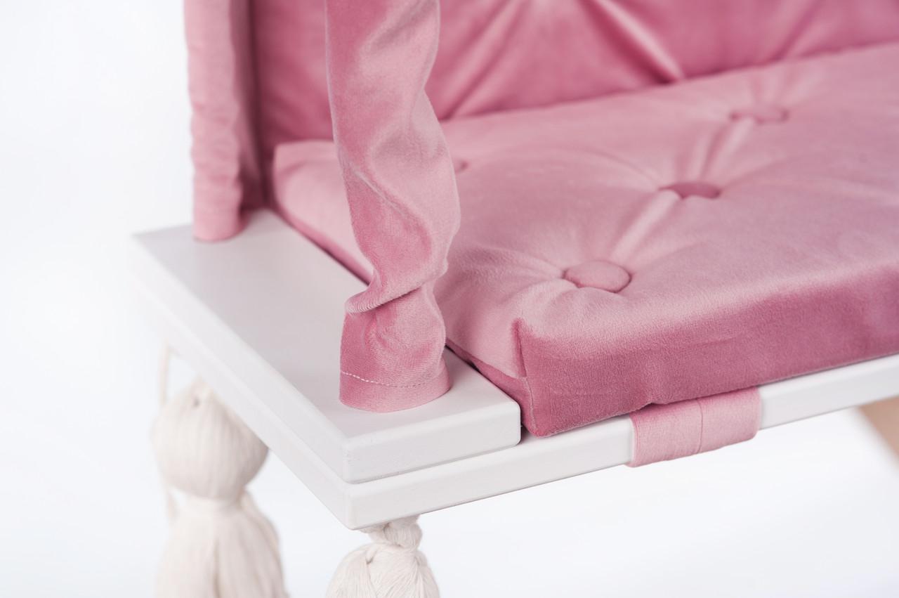 Підвісна гойдалка DUO для будинку від 3х років до 60 кг Рожевий - фото 2 Підвісна гойдалка DUO для будинку від 3х років до 60 кг Рожевий - фото 2