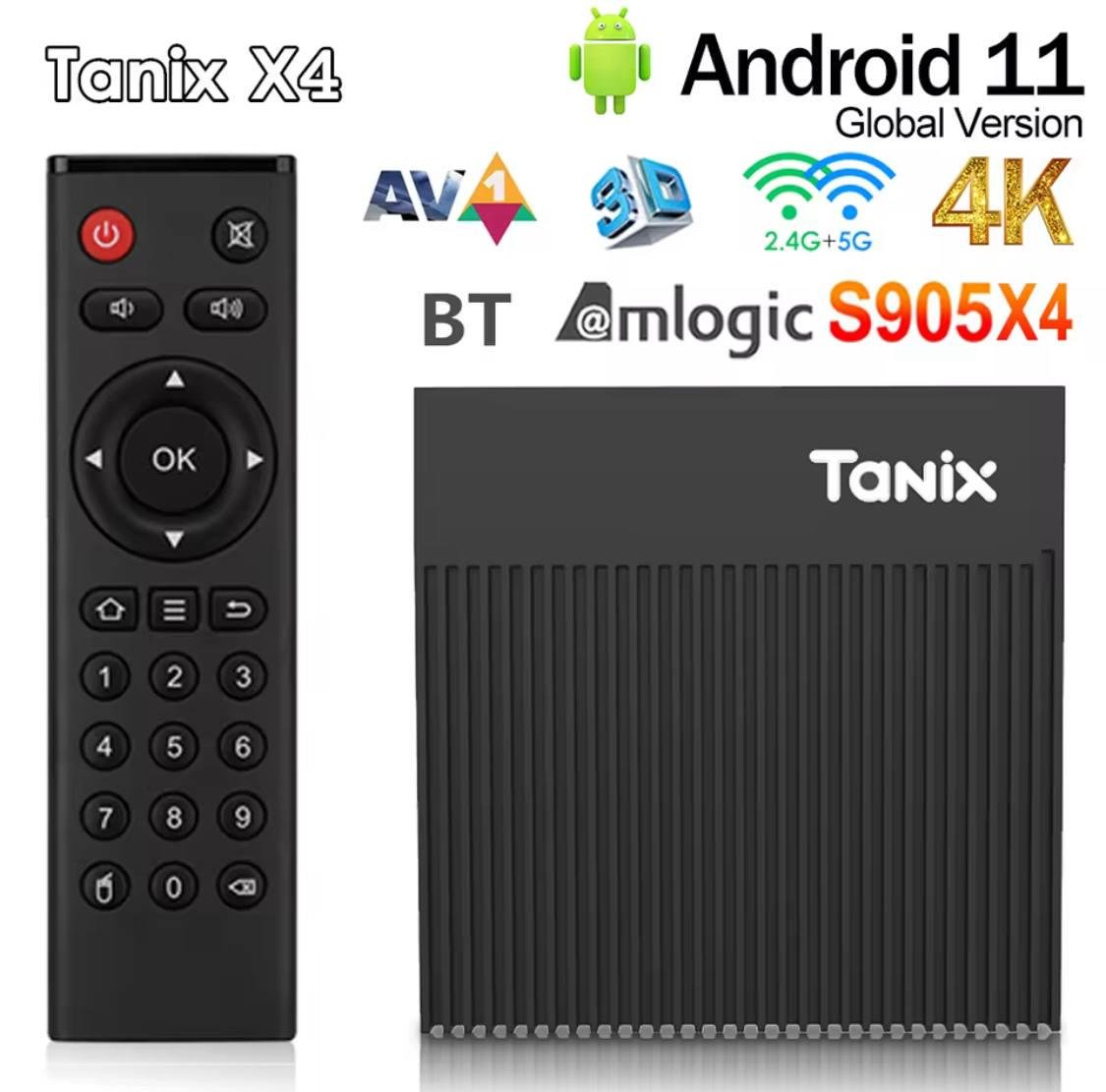 Смарт-приставка Tanix X4 S905X4 4/32 Гб Smart TV Box Android 11 з прошивкою (Tanx4) - фото 3 Смарт-приставка Tanix X4 S905X4 4/32 Гб Smart TV Box Android 11 з прошивкою (Tanx4) - фото 3