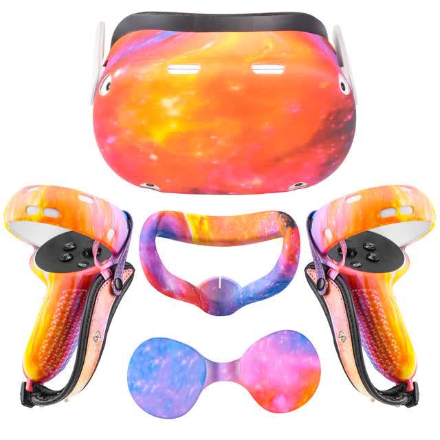 Набор защиты для Oculus Quest 2 дизайнерский силиконовый Orange (ACS-DSNZFQ2orange) Набор защиты для Oculus Quest 2 дизайнерский силиконовый Orange (ACS-DSNZFQ2orange)