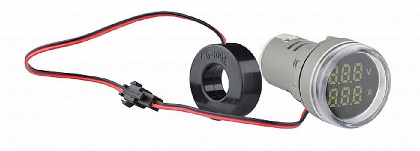 Світлосигнальна арматура АСКО-УКРЕМ з індикатором напруги АС та струму серії U-ADM-VA кругла ᴓ22 мм АСК Білий (00000055175) Світлосигнальна арматура АСКО-УКРЕМ з індикатором напруги АС та струму серії U-ADM-VA кругла ᴓ22 мм АСК Білий (00000055175)