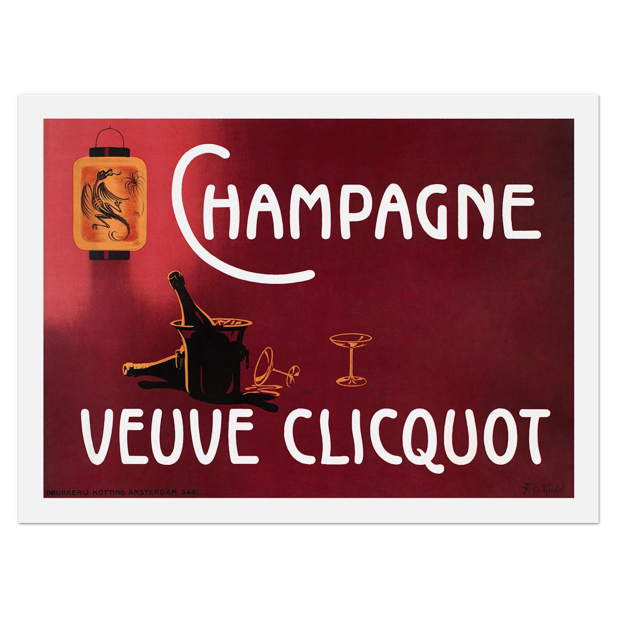 Плакат винтажний Veuve Clicquot Champagne 1910-е 84x62 см (0040) Плакат винтажний Veuve Clicquot Champagne 1910-е 84x62 см (0040)