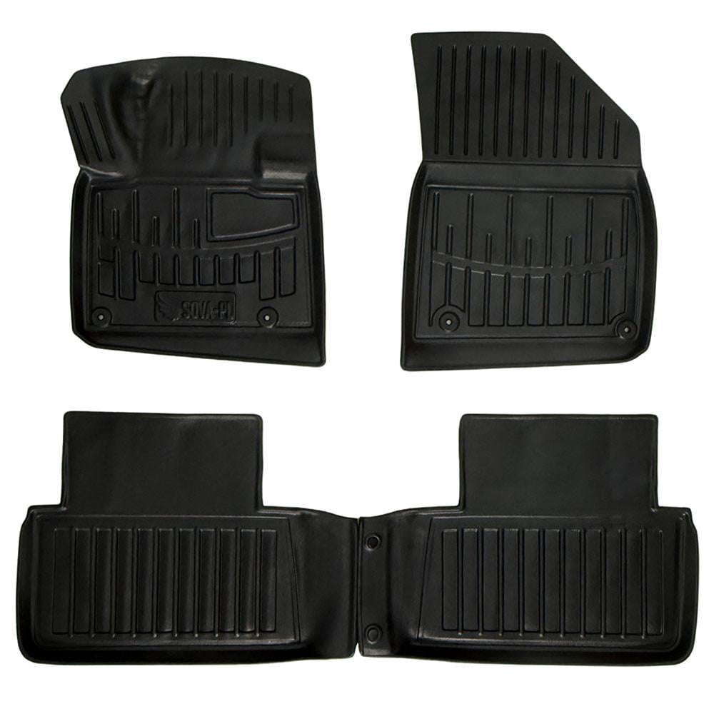 Коврики в салон SOVA-PL для Citroen C5 2008-2017 резиновые 4 шт. Черный (28800514)