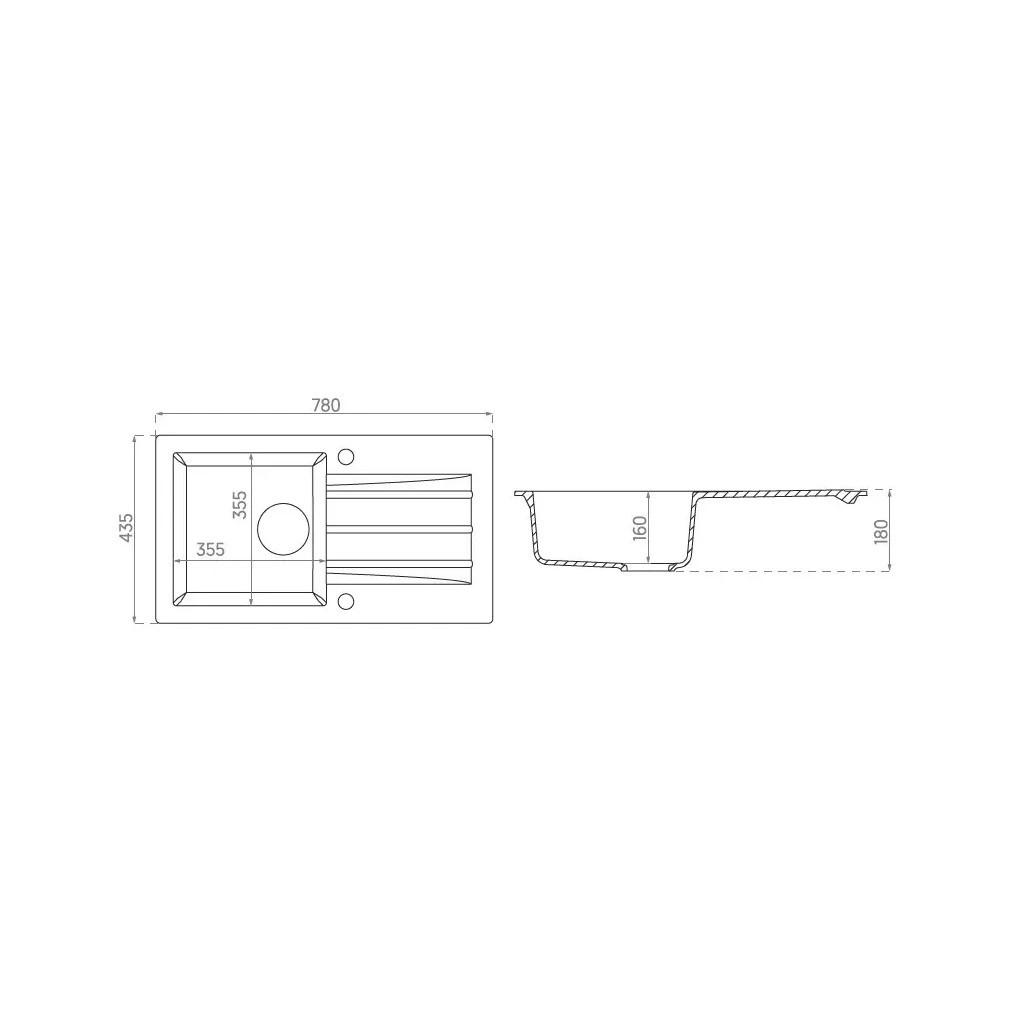 Мийка кухонна Axis Group Mojito 40 Black 10 (11A.MO040.910.10/1.101.111.10) - фото 3 Мийка кухонна Axis Group Mojito 40 Black 10 (11A.MO040.910.10/1.101.111.10) - фото 3